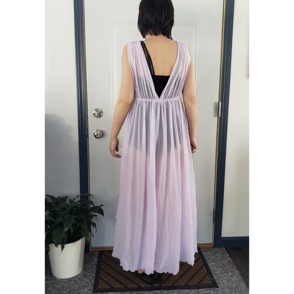 70s Sheer Purple Peignoir‎ Set - Picture 3 of 10